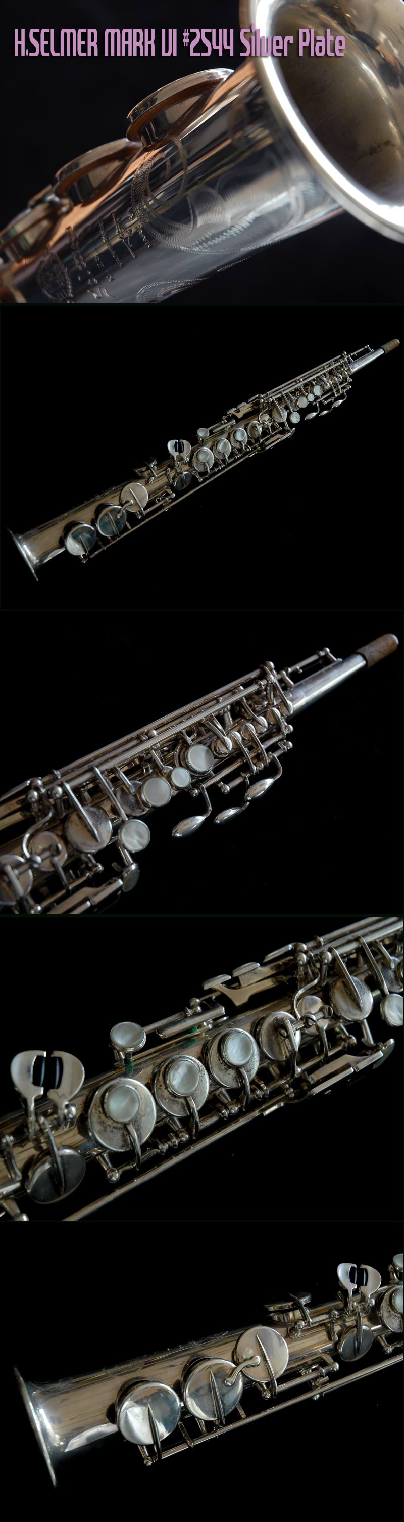 H.SELMER MARK VI SILVER PLATE ソプラノサックス