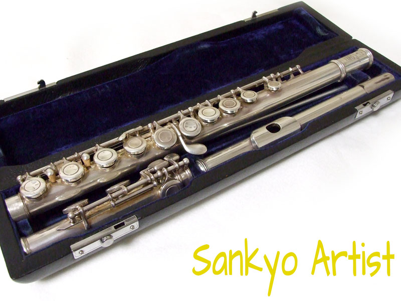 公式 （yoshihirohase ）SANKYO サンキョウフルート 総銀製 管楽器 